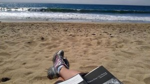 read-on-beach